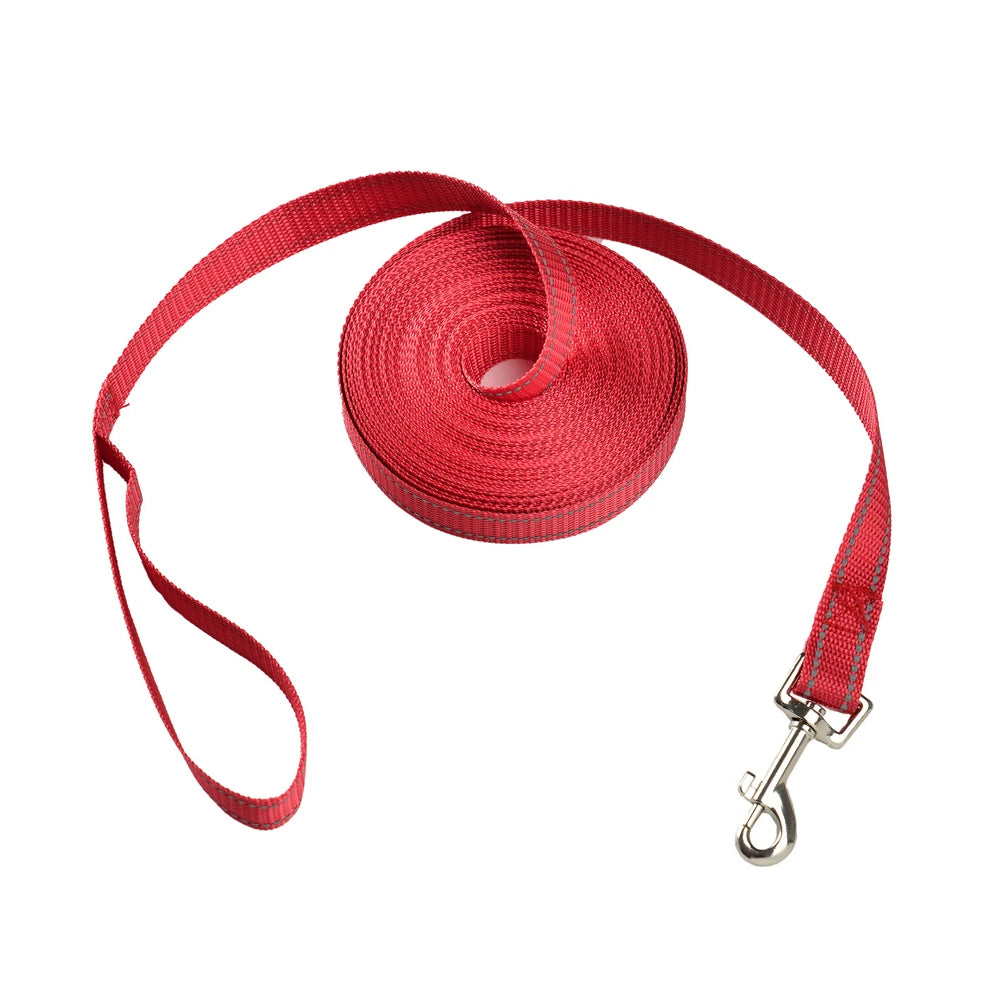 Petspuff Reflective Nylon Dog Lead – Strong 2cm Lead 1.5m to 10m | Small to Large Dogs