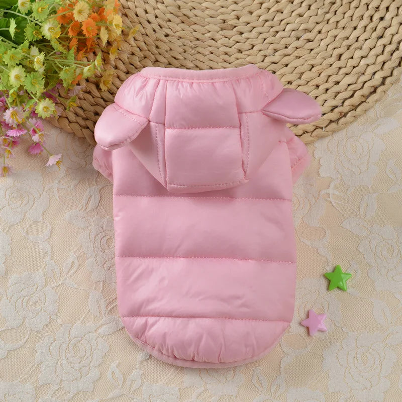 Petspuff Windproof Padded Dog Puffer Jacket – Warm Winter Coat | Small & Medium Dogs and Cats