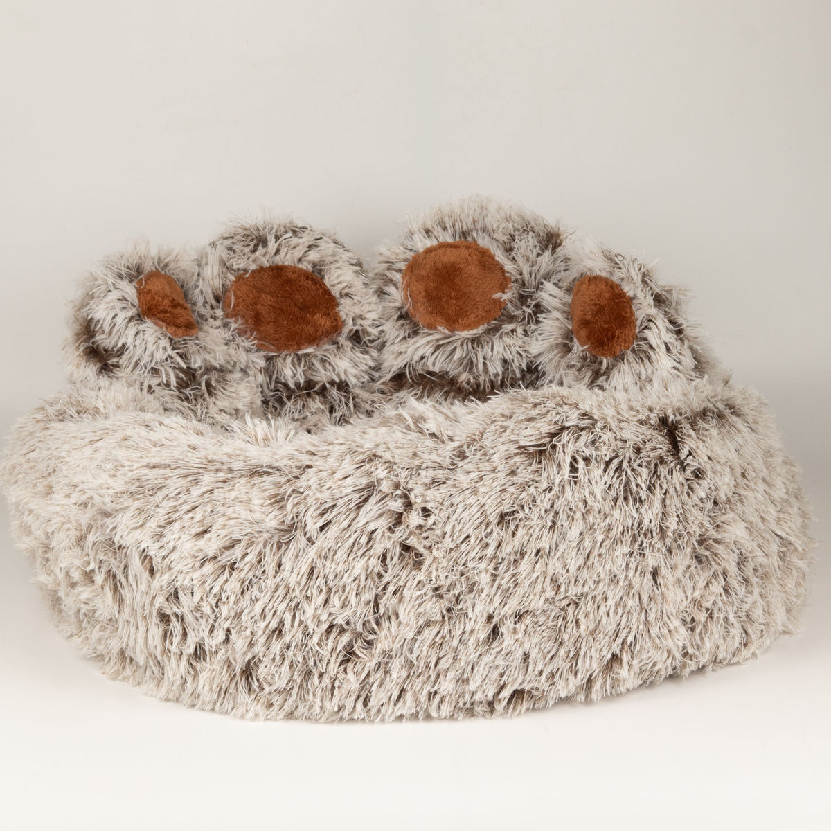 Petspuff Big Paw Fluffy Pet Bed – Shaggy Calming Nest Bed | Medium 60cm, Cats & Small Dogs