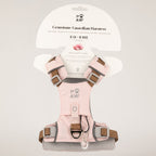 Petspuff Gemstone Guardian Step-in Dog Harness – Reflective, Rose Quartz Charm | Soft Pink, S 4–8kg