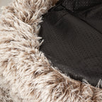 Petspuff Big Paw Fluffy Pet Bed – Shaggy Calming Nest Bed | Medium 60cm, Cats & Small Dogs