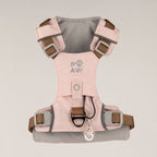 Petspuff Gemstone Guardian Step-in Dog Harness – Reflective, Rose Quartz Charm | Soft Pink, S 4–8kg
