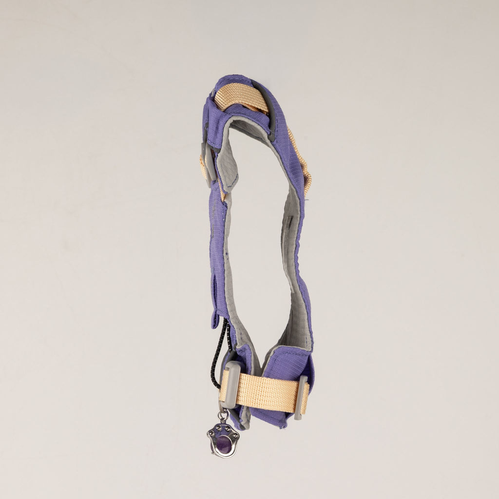Petspuff Gemstone Guardian Step-in Dog Harness – Reflective, Amethyst Charm | Lavender, XS 2–4kg
