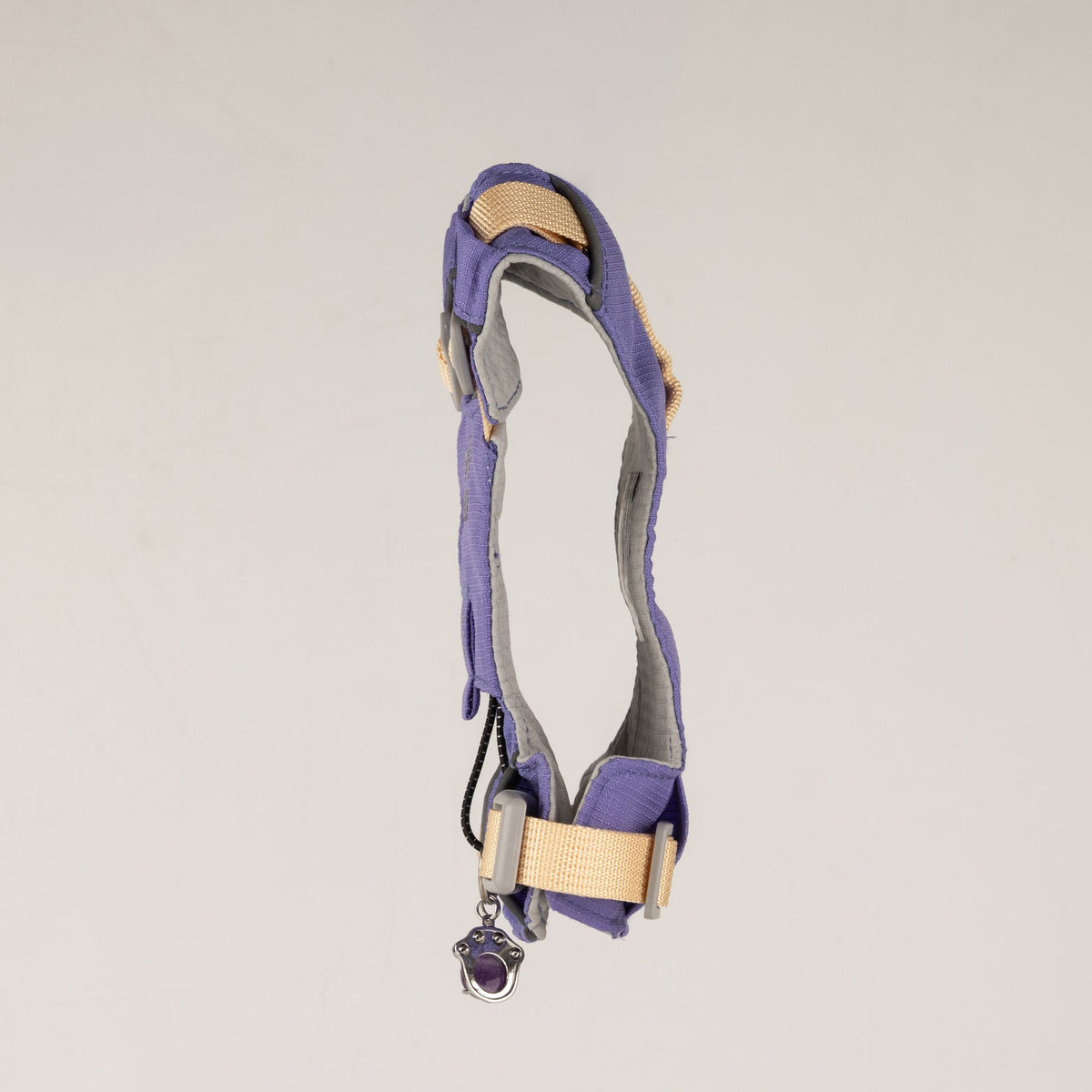 Petspuff Gemstone Guardian Step-in Dog Harness – Reflective, Amethyst Charm | Lavender, XS 2–4kg