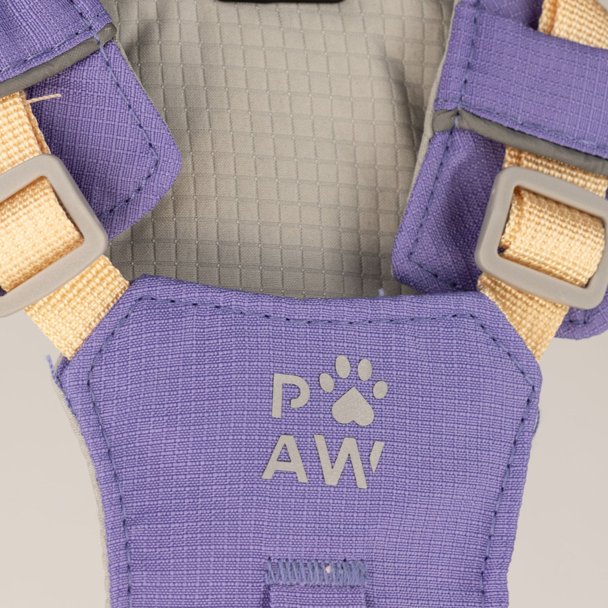 Petspuff Gemstone Guardian Step-in Dog Harness – Reflective, Amethyst Charm | Lavender, XS 2–4kg
