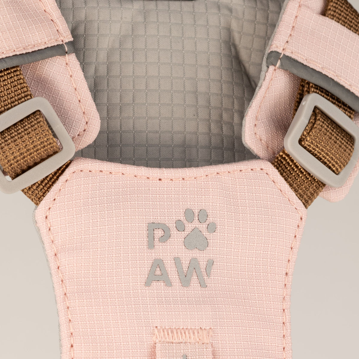 Petspuff Gemstone Guardian Step-in Dog Harness – Reflective, Rose Quartz Charm | Soft Pink, S 4–8kg