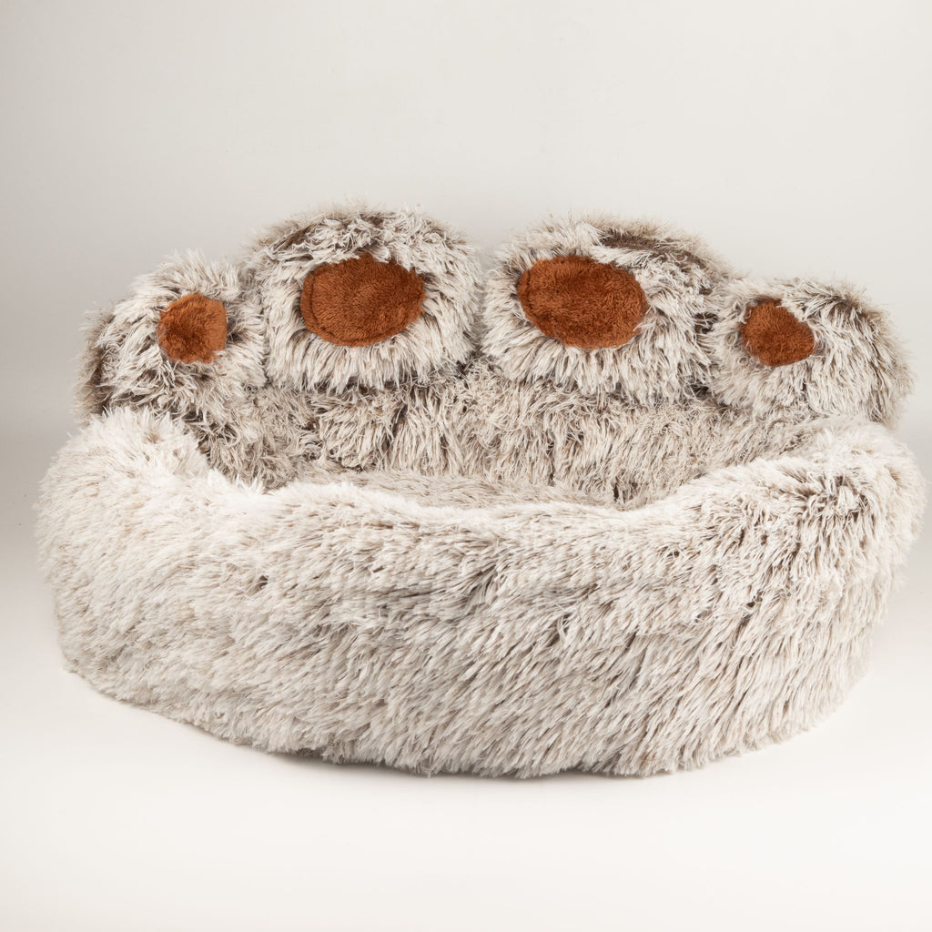 Petspuff Big Paw Fluffy Pet Bed – Shaggy Calming Nest Bed | Large 70cm, Cats & Small Dogs