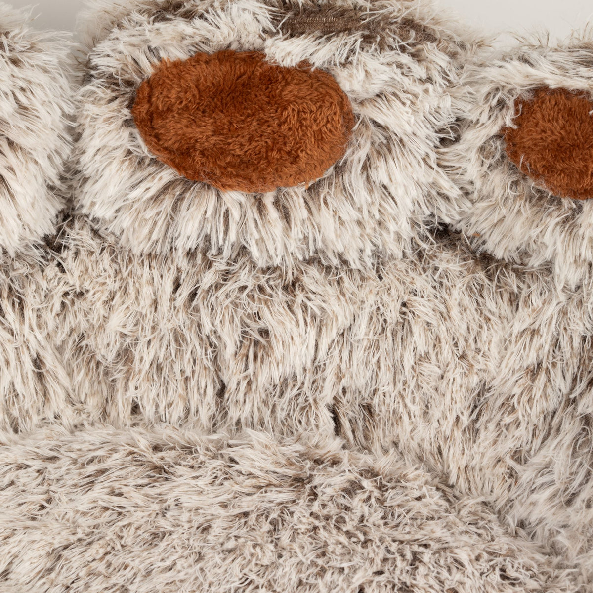 Petspuff Big Paw Fluffy Pet Bed – Shaggy Calming Nest Bed | Large 70cm, Cats & Small Dogs