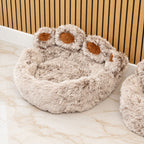 Petspuff Big Paw Fluffy Pet Bed – Shaggy Calming Nest Bed | Large 70cm, Cats & Small Dogs