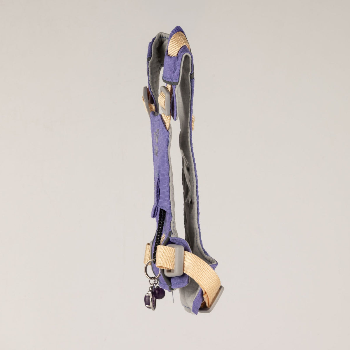 Petspuff Gemstone Guardian Step-in Dog Harness – Reflective, Amethyst Charm | Lavender, S 4–8kg