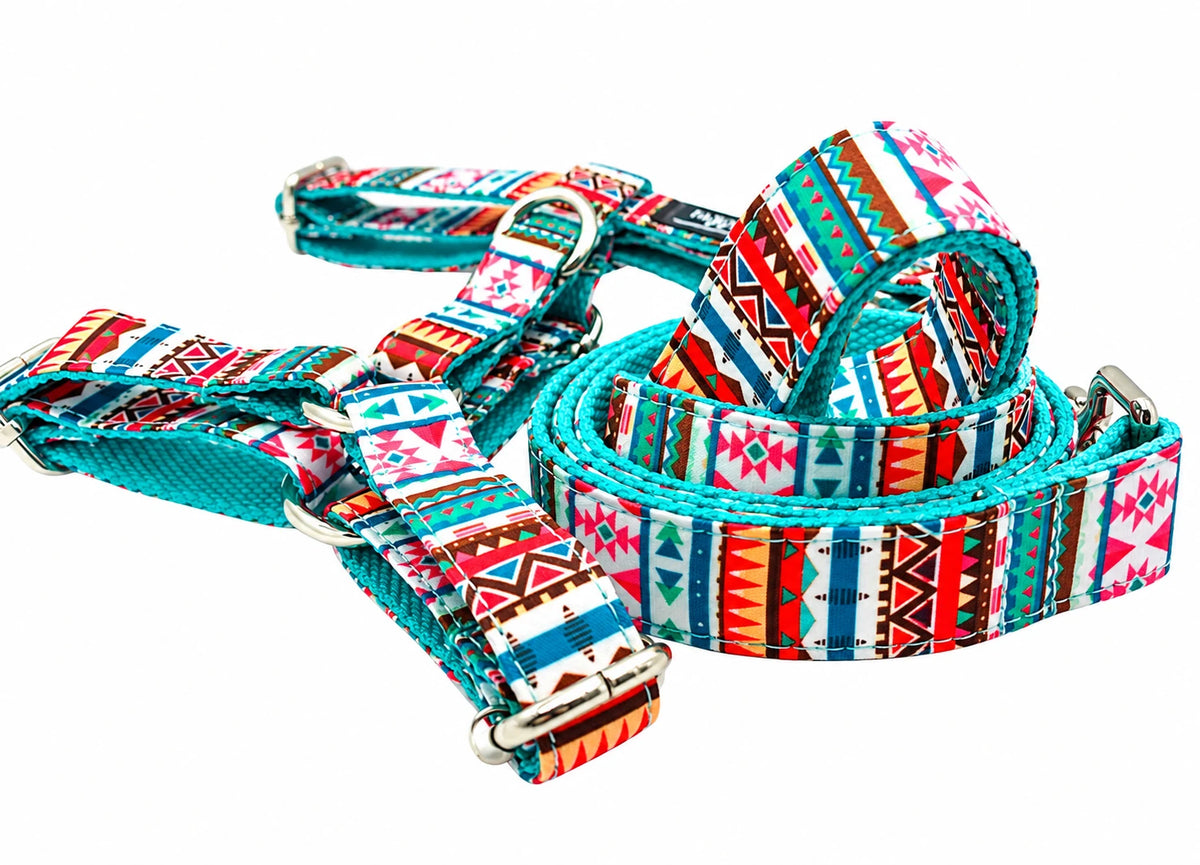 Petspuff Tropical Print Step-In Harness & Lead Set – 2 Piece | Small Dogs, Puppies & Cats