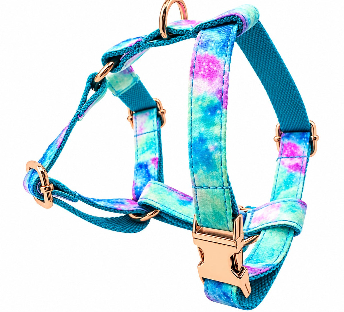 Petspuff Sky Blue Step-In Harness & Lead Set – 2 Piece | Small Dogs, Puppies & Cats