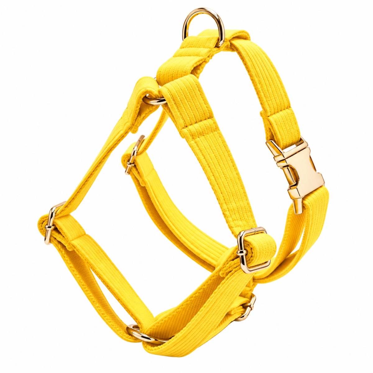 Petspuff Bright Yellow Step-In Harness for Small Dogs, Puppies & Cats – Adjustable, Lightweight